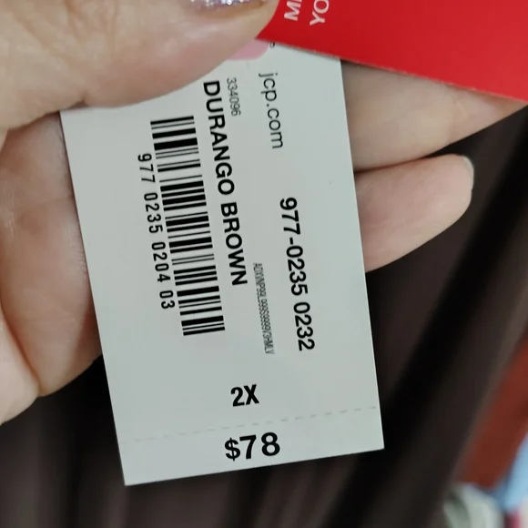 NWR Bold Elements Sleeveless Midi A-Line Dress In Durango Brown Size 2X $78 - Picture 7 of 10